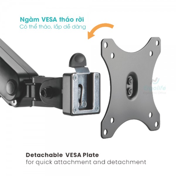 Tay đỡ màn hình LDT20-C012D