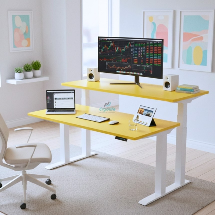 Bàn nâng hạ thông minh Ergonomic ERD-2300 Dual (4 chân)
